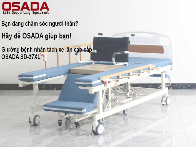 Giường y tế OSADA tách xe lăn SD-37XL